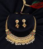 Gold Plated Classic Look Choker Set