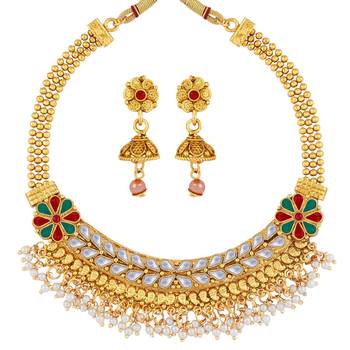 Gold Plated Classic Look Choker Set 2