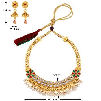 Gold Plated Classic Look Choker Set 3