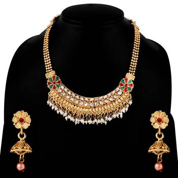 Gold Plated Classic Look Choker Set 4