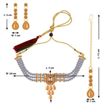 Traditional Pearl Choker Set 3