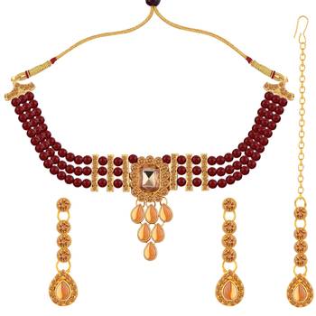 Traditional Pearl Designe Choker Set 2