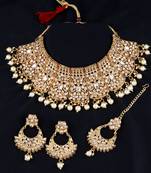Elegant Kundan Gold Plated Traditional Choker Set