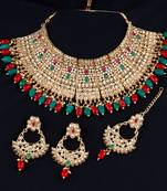 Gold Plated Traditional Kundan  Choker Set Wedding