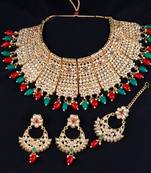 Exclusive Gold Plated Traditional Choker Set Wedding