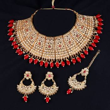 Gold Plated Traditional Wedding Choker Set Jewellery For Women And 1