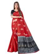Litchi Silk Red Color Jacquard Banarasi Saree
