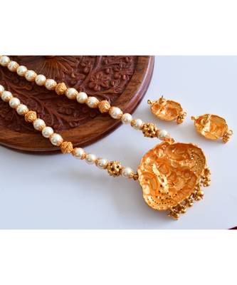 red gold plated Copper Alloy   haar &   pair of earrings 2