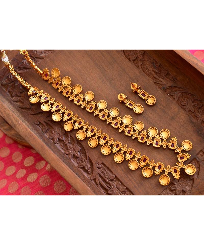 pink gold plated Copper Alloy   haar &   pair of earrings