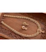 white gold plated Copper Alloy   haar &   pair of earrings