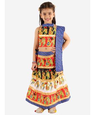 Blue Dancing Dandia Lehenga Choli 1