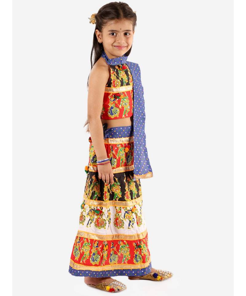 Blue Dancing Dandia Lehenga Choli
