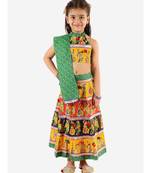 Green Dancing Dandia Lehenga Choli