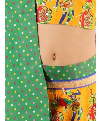 Green Dancing Dandia Lehenga Choli 3