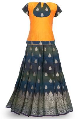 Shivangi Lotus Bud Pattu pavadai / Lehenga !!! 1