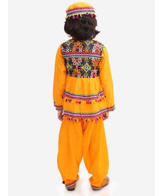 yellow FULL SLEEVES   KEDIA WITH POM POM LACE 2