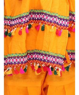 yellow FULL SLEEVES   KEDIA WITH POM POM LACE 3