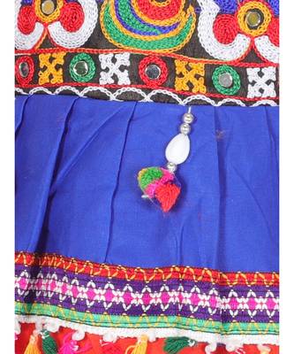 orange FULL FLARE PANEL DETAIL KUTCH WORK KEDIA 3