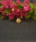 Designer Gold Plated cubic zirconia nose ring or nose pin