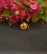 Designer Gold Plated cubic zirconia nose ring or nose pin