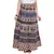 Beige Bagru Printed Cotton Wrap Around Long Skirt