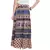 Beige Bagru Printed Cotton Wrap Around Long Skirt
