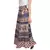 Beige Bagru Printed Cotton Wrap Around Long Skirt