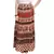 Beige Bagru Printed Cotton Wrap Around Long Skirt