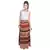 Beige Bagru Printed Cotton Wrap Around Long Skirt