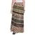 Beige Bagru Printed Cotton Wrap Around Long Skirt