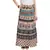 Beige Bagru Printed Cotton Wrap Around Long Skirt