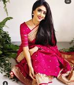 JJ Women's Kanchipuram Silk Saree - AVADH