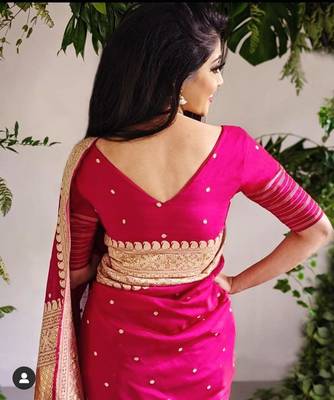 JJ Women's Kanchipuram Silk Saree - AVADH 3