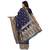 Blue embroidered  art silk saree with blouse