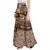 Beige Bagru Printed Cotton Wrap Around Long Skirt