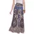 Beige Bagru Printed Cotton Wrap Around Long Skirt