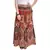 Beige Bagru Printed Cotton Wrap Around Long Skirt