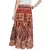 Beige Bagru Printed Cotton Wrap Around Long Skirt
