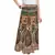 Beige Bagru Printed Cotton Wrap Around Long Skirt