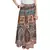 Beige Bagru Printed Cotton Wrap Around Long Skirt