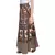 Beige Bagru Printed Cotton Wrap Around Long Skirt