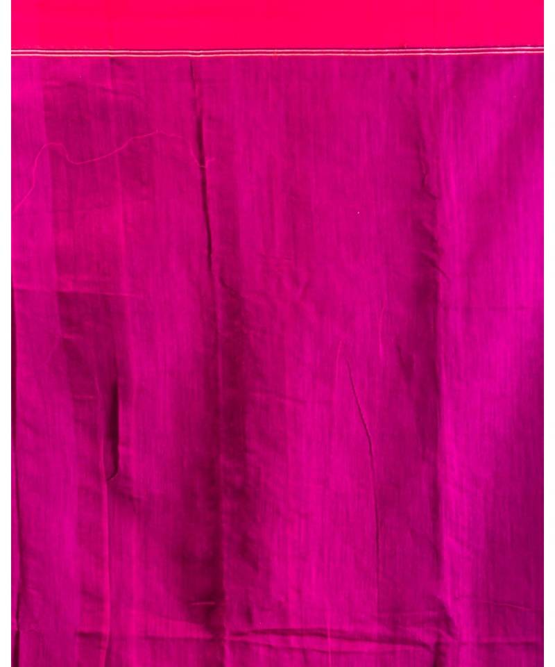 Blue Blended Cotton Jamdani Saree