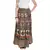 Beige Bagru Printed Cotton Wrap Around Long Skirt