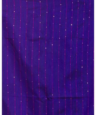 Blue Handloom Blended Cotton Saree 5