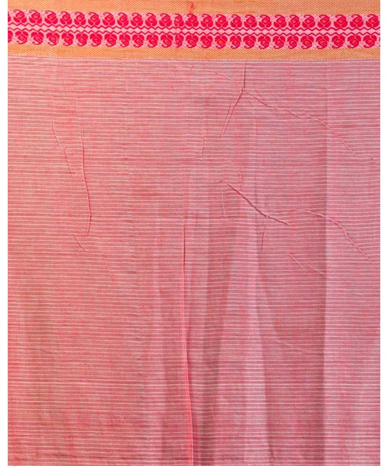 Soft Cream Cotton Tangail Saree