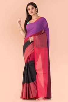 Multicolour Handwoven Cotton Saree