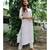 WHite cotton printed stitched  Kurta &  bottom