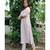 WHite cotton printed stitched  Kurta &  bottom