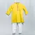 yellow cotton mirror work kurta paijama