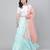 White Semi Stitched Lehenga Choli Cotton Semi Stitched Ceremonial Bollywood Lehengas